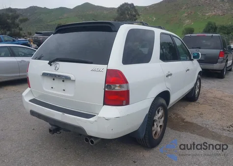 2002 Acura Mdx z USA, uszkodzony, nr VIN 2HNYD18832H532696